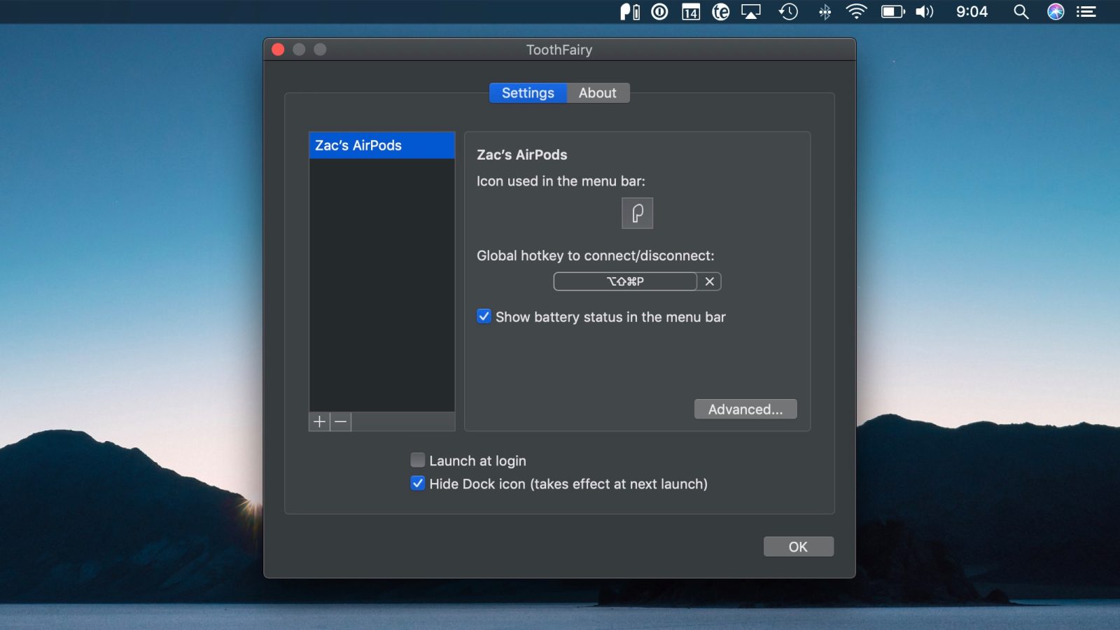 Tooth Fairy – Chuyển đổi, quản lý kết nối cho các thiết bị Bluetooth dễ dàng
