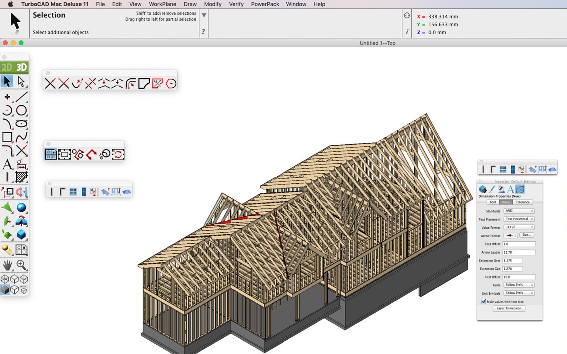 TurboCAD Mac Pro – Công cụ phác thảo 2D, 3D
