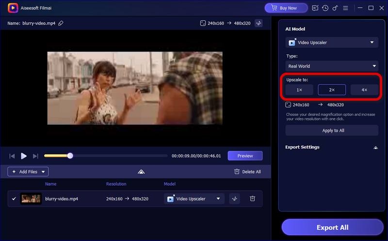 Aiseesoft Filmai – Phần mềm tăng chất lượng Video