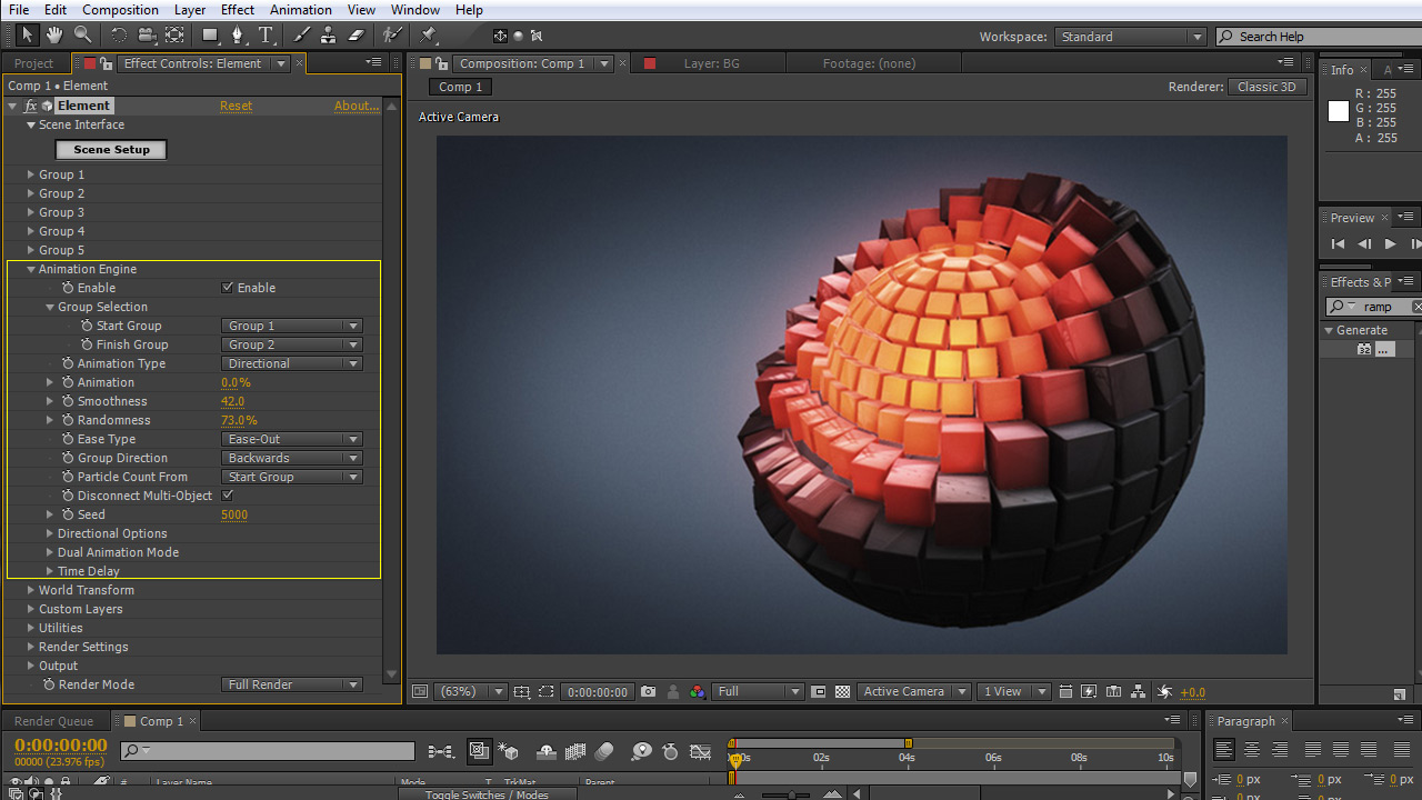 Video Copilot Element 3D After Effects – Phần mềm hỗ trợ 3D cho After Effects