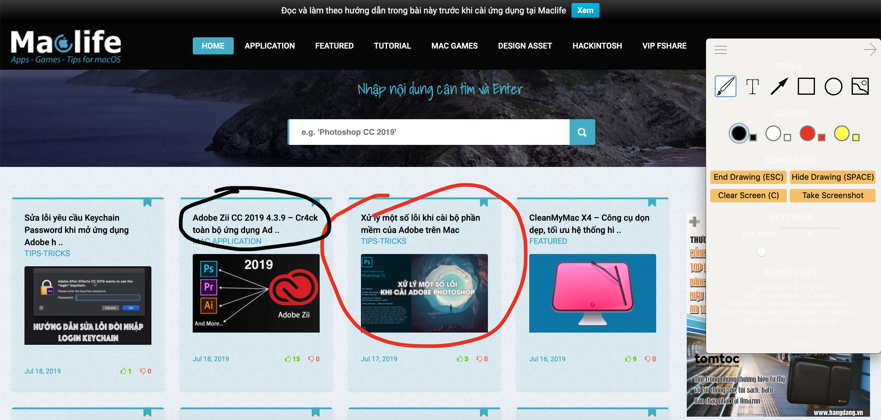 Vill Q – Vẽ, ghi chú trực tiếp trên màn hình máy Mac