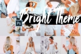 5 Bright Photoshop Actions+LUTs – 5 Bright Photoshop Actions, ACR và LUT Presets