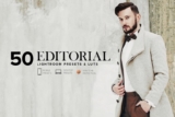 50 Editorial Lightroom Presets +LUTs – 50 Preset chỉnh sửa màu đẹp