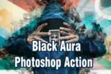 Black Aura Photoshop Action Graphicriver – Action khói ma thuật dành cho Photoshop