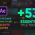 800 Text Presets for Premiere Pro & After effects – V7 – 800 Text Presets cho dân Premiere Pro & After effects
