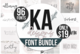 Best of 2018 BIG Font Bundle – Bộ sưu tập Font của KA Designs