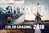 SAM KOLDER 2018 Pro Color Grading – Bộ LUTs chỉnh màu chuyên nghiệp từ SAM KOLDER